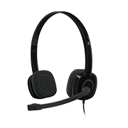 LOGITECH STEREO HEADSET H151 BLACK (981-000587)